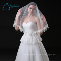 Lace Appliques Tulle Short Bridal Wedding Face Veil